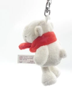 Nici 25950 Schlüsselanhänger Eisbär Mit Rotem Schal 10cm Plüsch Polar Bär -Nici Plüschtiere Angebote Store 25950 4