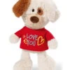 Nici 40185 Hund Mit T-Shirt "Love You" 20cm Plüsch Kuscheltier Schlenker Love