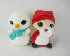 Nici 40300 Nicidoos Schneemann & Weihnachtsmann / Nikolaus Set 16cm Plüsch -Nici Plüschtiere Angebote Store 40300 2