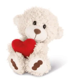 Nici 42605 LOVE Weißer Bär Mit Herz Ca 20cm Plüsch Kuscheltier