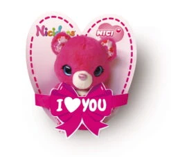 Nici 42770 Nicidoos Pinker Bär Mit Schlaufe Loop I Love You Ca 9cm Plüsch