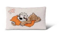 Nici 48574 Kissen Faultier Wave Dave Rechteckig Ca 43x25cm Plüsch Kuschelkissen
