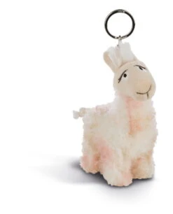 Nici 44390 Schlüsselanhänger Geflecktes Lama Flokatina Ca 10cm Plüsch