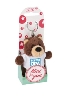 Nici 44706 Schlüsselanhänger Bär Mit T-Shirt Ca 10cm - Bester Opa -Nici Plüschtiere Angebote Store 44706 02 ZA Frei 1462x2048
