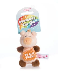 Nici 44865 Message To Go Loop 8cm Schwein – Du Bist Toll