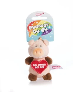 Nici 44867 Message To Go Loop 8cm Schwein – Bin Immer Bei Dir