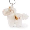 Nici 46370 Schlüsselanhänger Einhorn-Engel Angelia 10cm Plüsch Weiß-gold