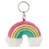 Nici 47390 Schlüsselanhänger Regenbogen Rainbow Yin & Yang 7cm Plüsch