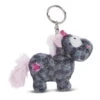 Nici 47648 Schlüsselanhänger Einhorn Diamond Dust Schwarz 10cm Plüsch Glitzernd