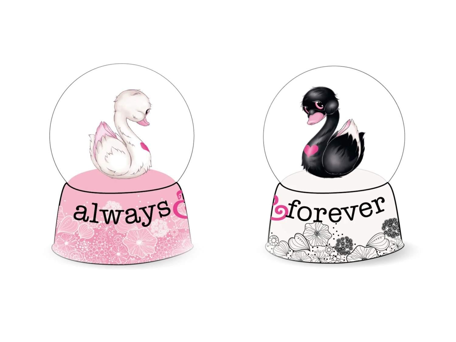 Nici 48282 + 48283 Schüttelkugel Schneekugel SET 2 Schwäne 6,5cm Love Classics 1 Nici 48282 + 48283 Schüttelkugel Schneekugel SET 2 Schwäne 6,5cm Love Classics