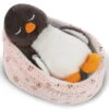 Nici 48356 Pinguin Noshy Schlafend Im Körbchen 12cm Plüsch Winter Friends GREEN