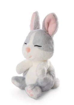 Nici 48706 Sleeping Pets Bunnies Hase Grau 12cm Schlafend Im Körbchen Grün -Nici Plüschtiere Angebote Store 48706 04 ZA Frei 1451x2048