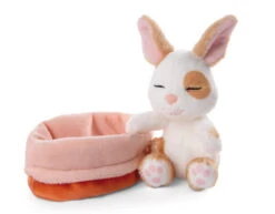 Nici 48707 Sleeping Pets Bunnies Hase Karamell Punkte 12cm Schlafend Im Körbchen -Nici Plüschtiere Angebote Store 48707 03 ZA Frei 2048x1602