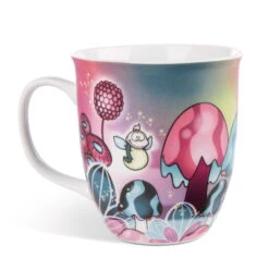 Nici 49113 Tasse Einhorn Midnight Floral "Be A Light In The Dark" Ca 360ml -Nici Plüschtiere Angebote Store 49113 04 ZA weiss 2039x2048