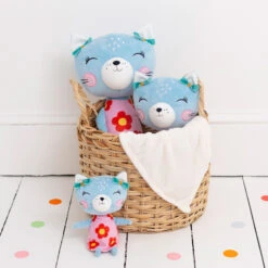 Nici 90428 Lemon Ribbon Katze 45cm Plüsch Kuscheltier Schlenker -Nici Plüschtiere Angebote Store 90426 1pt