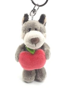 Nici 90647 Schlüsselanhänger Wolf Woody Wulf & Apfel 10cm Plüsch Taiwan Limited