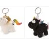 Nici 47370+47371 Schlüsselanhänger SET Einhorn Rainbow Yin & Yang 10cm Plüsch